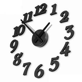 DIY Numbers Wall Mounted Analog Clock