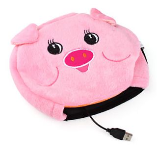 USD $ 7.99   USB Happy Pig Style Hand Warmer and Mouse Pad (Pink