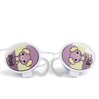 USD $ 3.09   Premium Cute Stereo Clip on Earphones (Purple),