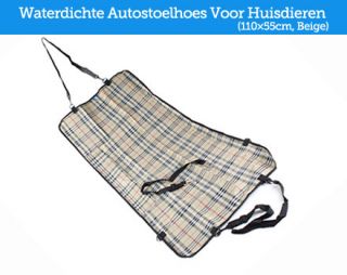 Review van Waterdichte Autostoelhoes Voor Huisdieren (110×55cm, Beige