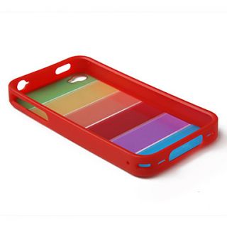 EUR € 5.33   Schutz Regenbogen Hartschalenetui für iPhone 4G (roter