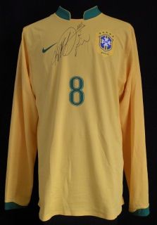 Kaka Brazil Friendly Game Match Worn Hand Signed Auto Jersey 2006 2007
