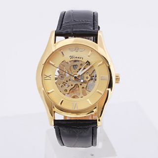 EUR € 13.15   UnisexPU Analog Mekanisk Fashionable Ur (Guld), Gratis