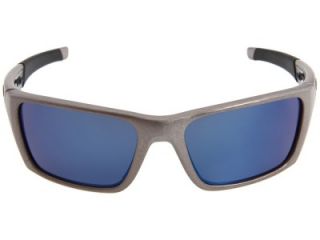 Oakley Jury Distressed Silver Ice Blue Iridium Sunglasses