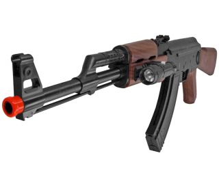 NEW KALASHNIKOV AK 47 SPRING RIFLE Sniper w/ AIRSOFT PISTOL FLASHLIGHT