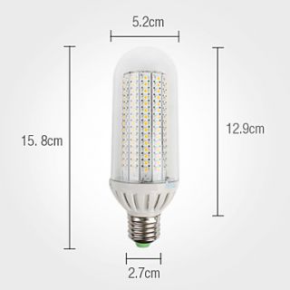 E27 12W 196x3528 SMD 1200LM 3000 3500K Warm White Light LED Corn Bulb