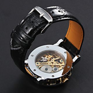 EUR € 13.79   unisex pu analog mekanisk fashionable ur (guld