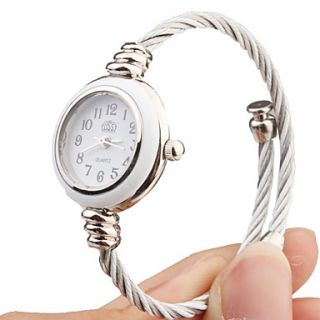 EUR € 4.77   Montre à Quartz, Style Corde en Métal   Cadran Blanc