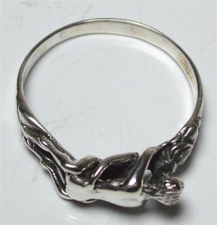 Kama Sutra Missionary Erotic Lovers Ring Sz 12 Sterling Silver K3
