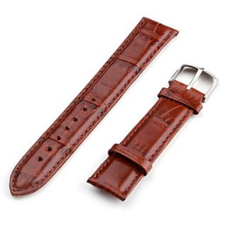 USD $ 2.99   Unisex Genuine Leather Watch Strap 20MM (Brown),