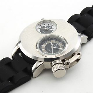 Montre Double Affichage en Argent Gemini, Multi mouvement, Bracelet en