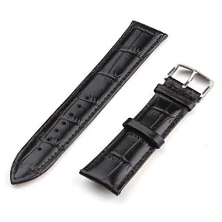 USD $ 2.99   Unisex Genuine Leather Watch Strap 20MM (Black),