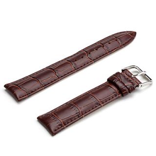 USD $ 3.59   Unisex Genuine Leather Watch Strap 20MM(Brown),