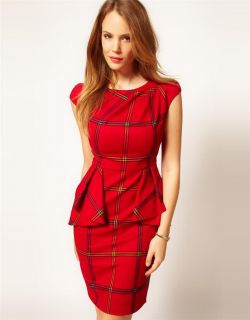 BNWT Karen Millen Tailored Dress with Peplum Size 12 UK 10 AU