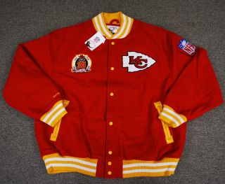 Kansas City Chiefs Mitchell Ness Wool Jacket 56