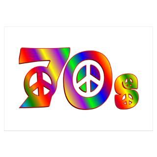 Wall Art  Posters  70s PEACE SIGN Poster