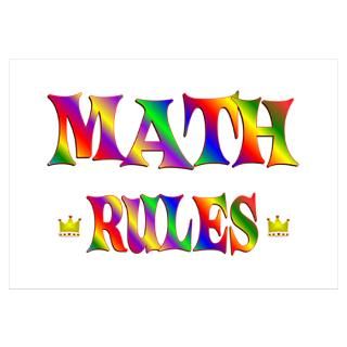 Wall Art  Posters  Math Rules Poster