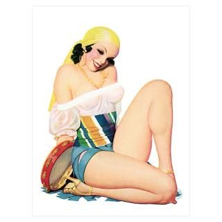 Wall Art  Posters  Tambourine Girl Poster