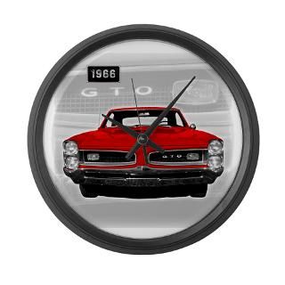 66 red gto large wall clock
