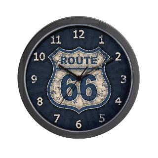 Route 66 Bluetandist Wall Clock