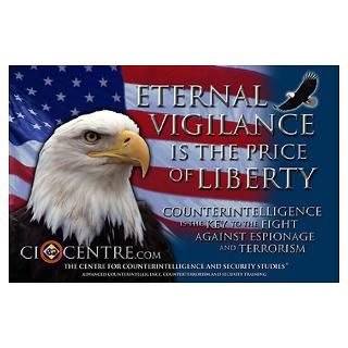 CI Centres designed Eternal Vigilance is the Price of Liberty poster