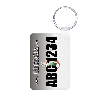 Georgia license plate keychain   Personalize it by WerewolfSpeedShop