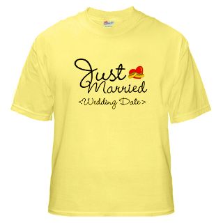 2012 Gifts  2012 T shirts  Just Married (Add Your Wedding Date) T