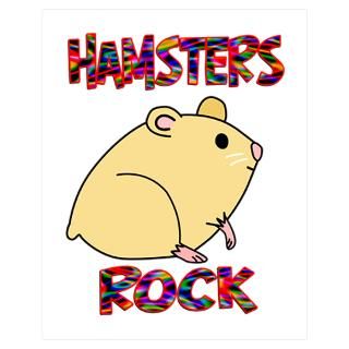 Wall Art  Posters  Hamsters Rock Wall Art Poster