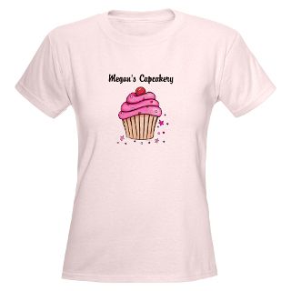 Bakery Gifts  Bakery T shirts  Custom Pink Cupcake T Shirt