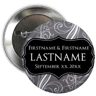 Add Name Gifts  Add Name Buttons  Wedding Favors with a Pattern 2