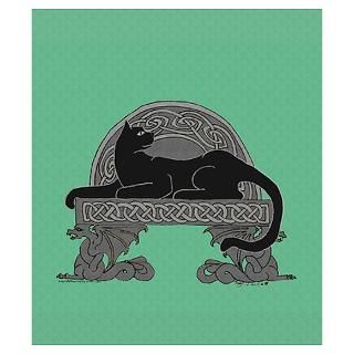 Wall Art  Posters  Cat on Dragon Bench Poster