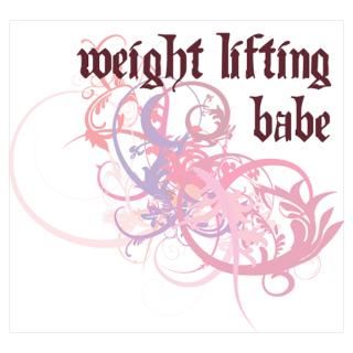 Wall Art  Posters  Weight Lifting Babe Poster