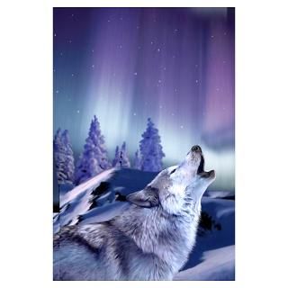 Wall Art  Posters  Winter Wolf Poster