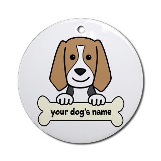 Beagle Gifts  Beagle Home Decor  Personalized Beagle Ornament