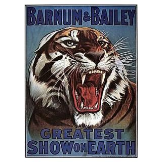 Wall Art  Posters  Vintage Circus Tiger Poster