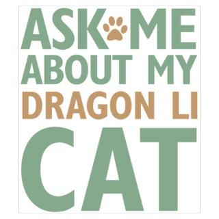 Wall Art  Posters  Dragon Li Cat Poster