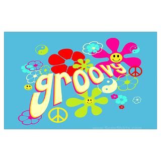 Wall Art  Posters  Groovy Vibe 70s Poster