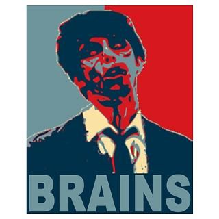 Wall Art  Posters  Brains Zombie Poster