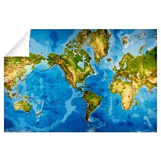 Wall Art  Wall Decals  World map Wall Decal