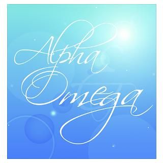 Decorative writing (Alpha Omega)