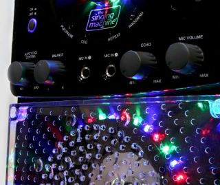 SML 385 Top Loading CDG Karaoke System s Sound and Disco Lights