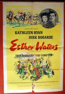 Esther Waters Dirk Bogarde Kathleen Ryan 1948 1sh Vintage UK Movie