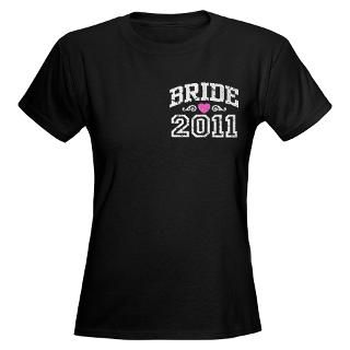 Bride 2011 Womens V Neck Dark T Shirt