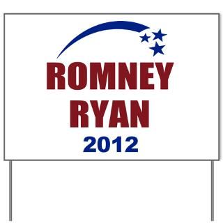 47 Percent Yard Signs  Romney Ryan Shooting Stars 2012 Yard Sign