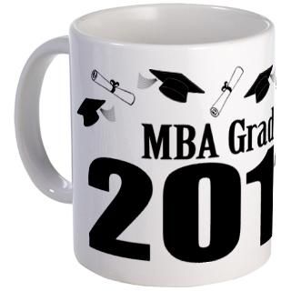 Gifts  11 Drinkware  MBA Grad 2011 (Black Caps And Diplomas) Mug