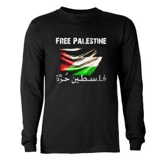Free Palestine ( new 2011 ) Long Sleeve Dark T Shi