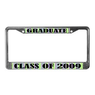 Colorful 2009 Graduate License Plate Frame for $15.00