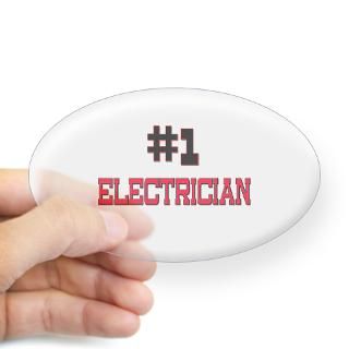 Number 1 ELECTRICIAN Oval Decal for $4.25