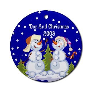 2008 Our 2nd Christmas Ornament (Round) for $12.50