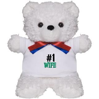 Number 1 WIFE Teddy Bear by familytshirts